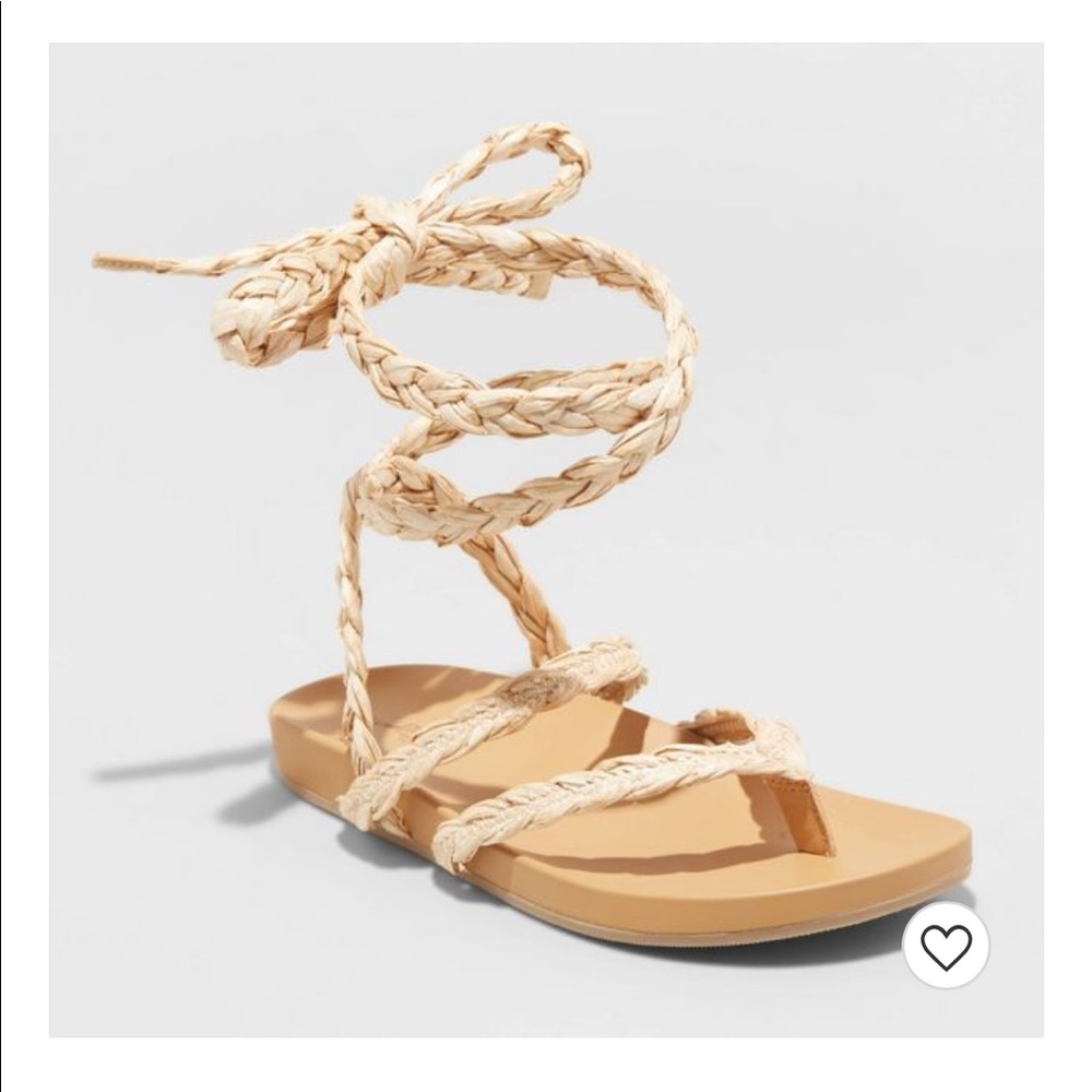 Universal Thread women’s raffia lace-up sandals